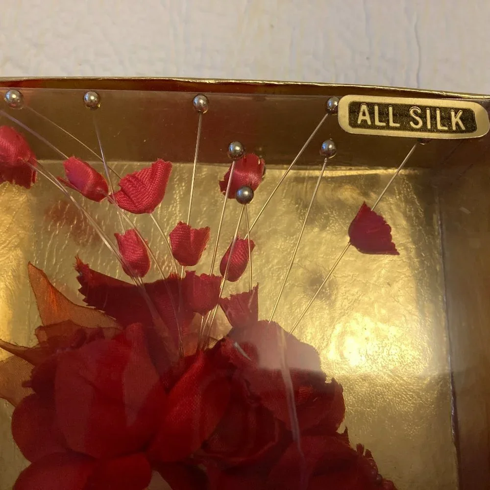 All Silk Red Floral Arrangement